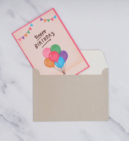 Balloons Birthday Card