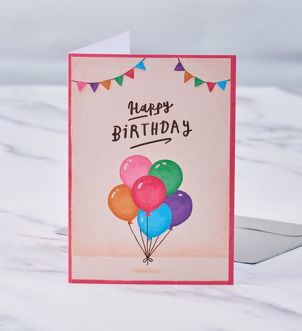 Balloons Birthday Card