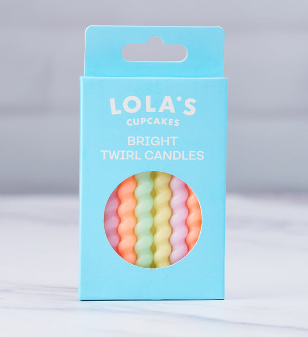 Pastel Twirl Candles