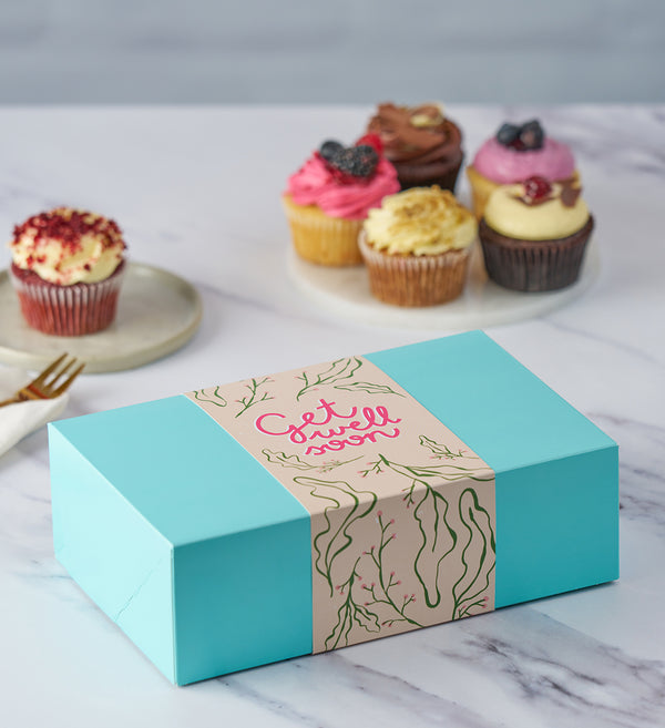 Get Well Soon Cupcake Box Band