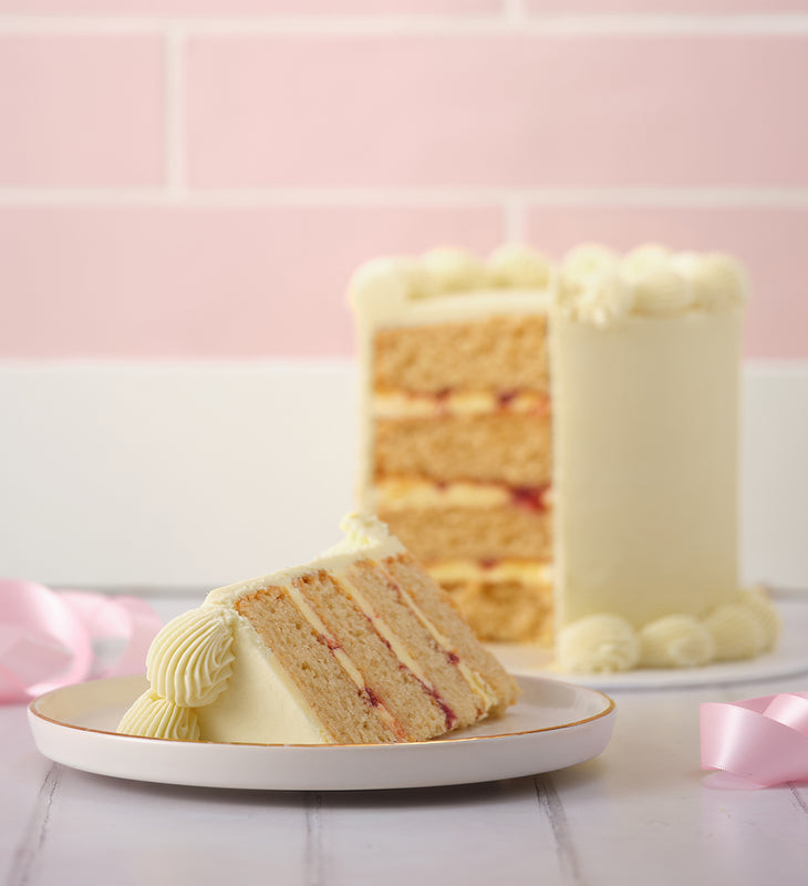 White Ribbons and Ruffles Cake - 2nd image