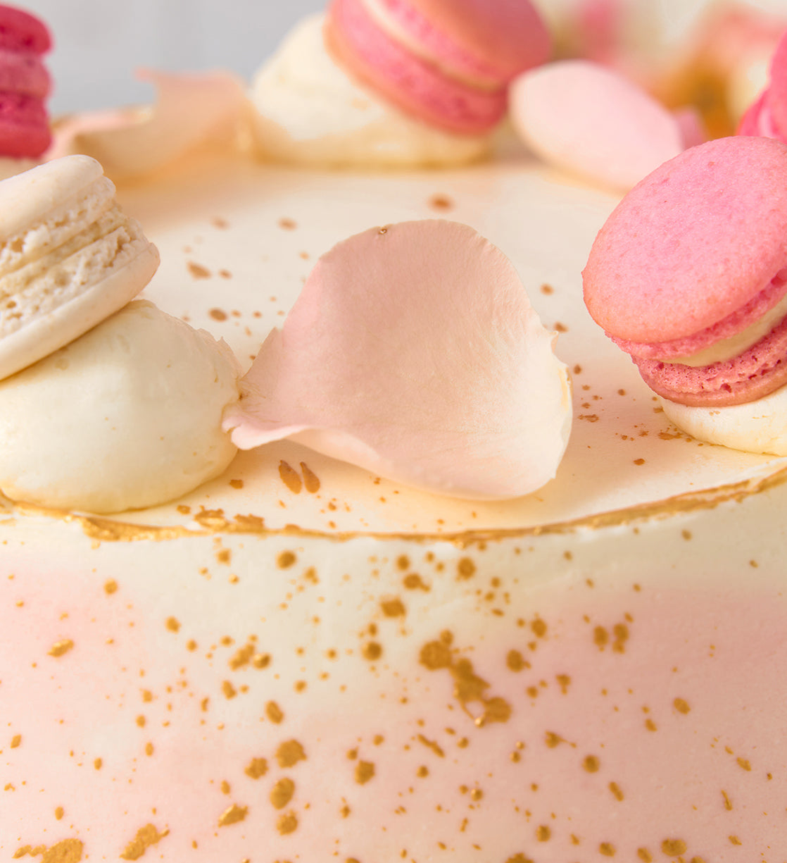 Pastel Macaron Pink Cake
