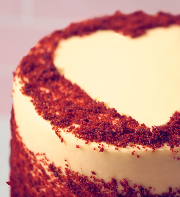 Valentines Red Velvet Heart Cake