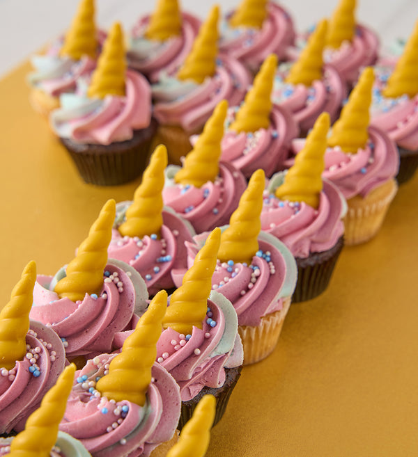 Unicorn Cupcake Number Cake