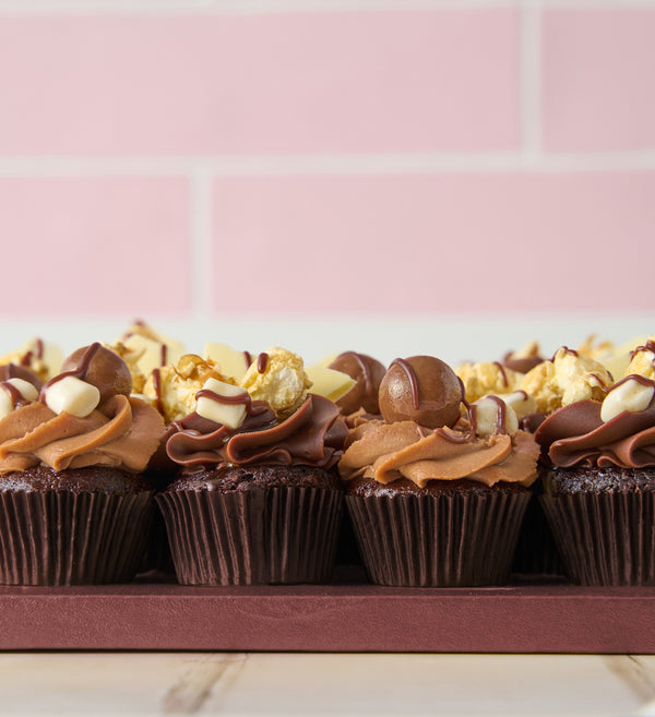 Chocolate Cupcake Number Cake