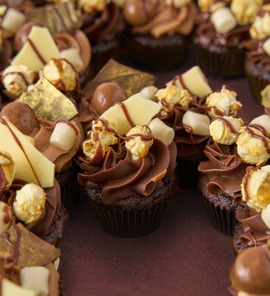 Chocolate Cupcake Number Cake