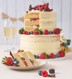 Vanilla Naked Wedding Cake - 2nd image