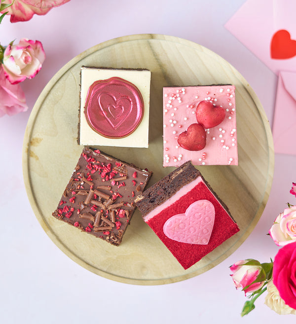 Valentines Brownie 4 Box