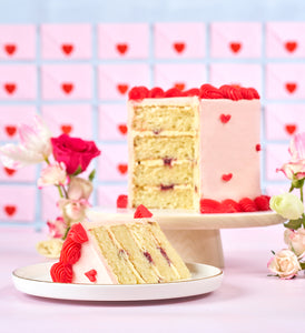 Vintage Heart Doodle Cake - 2nd image