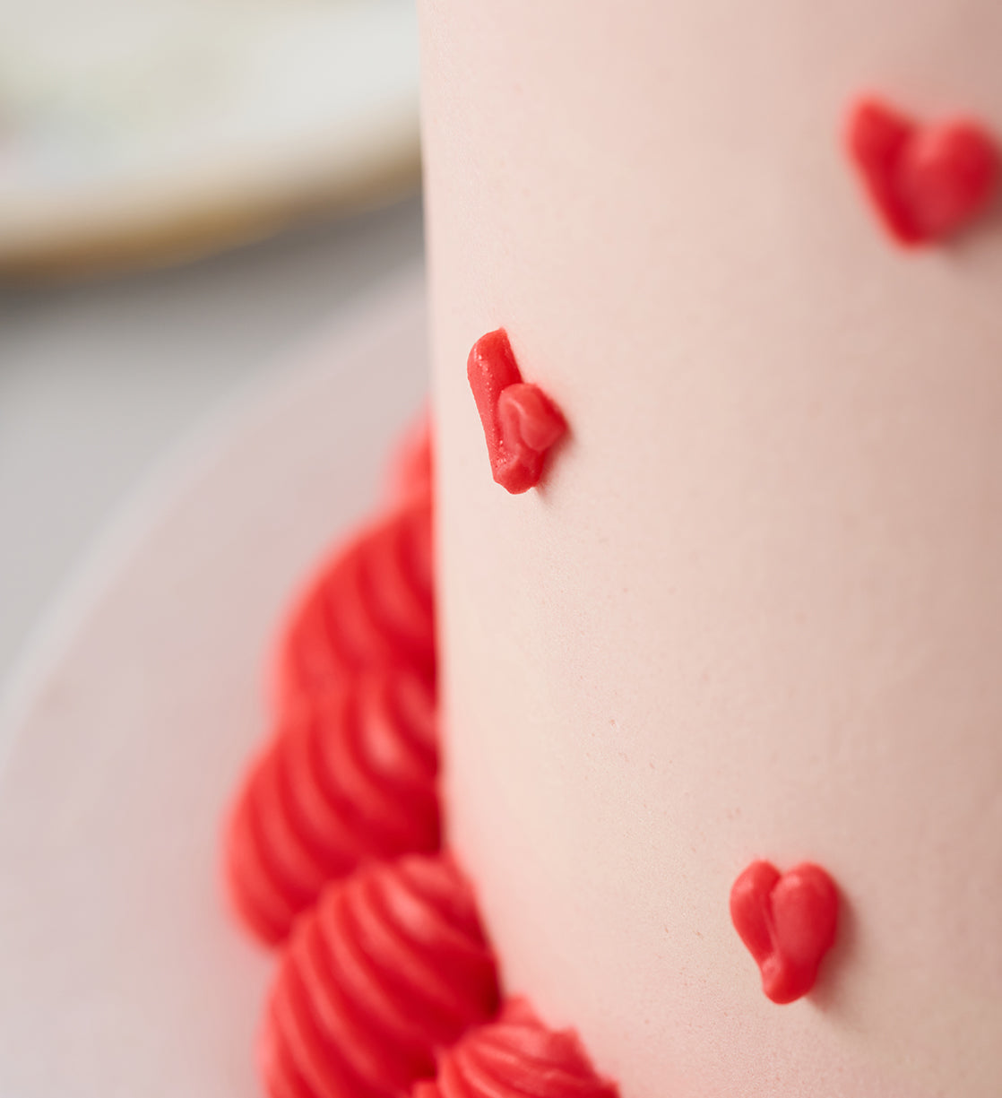 Vintage Heart Doodle Cake