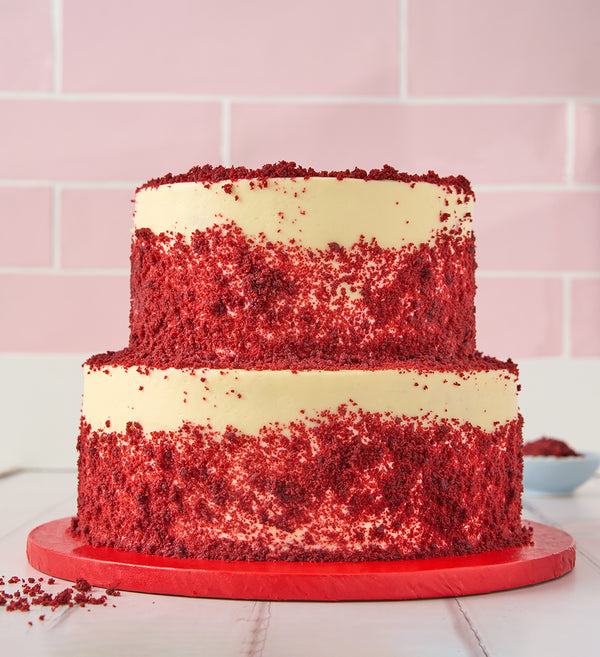 Two Tier Red Velvet Cake