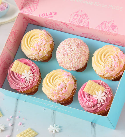 Pink Cupcake Box