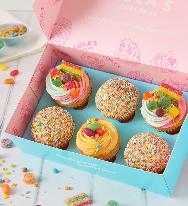 Rainbow Cupcake Box