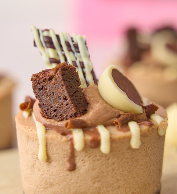 Chocolate Brownie Mini Cheesecake Box