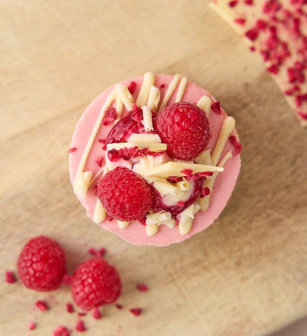 Raspberry and White Chocolate Mini Cheesecake Box