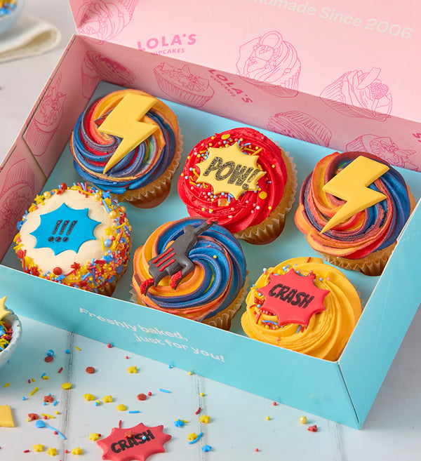 Superhero Cupcake Box