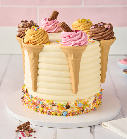 Ice Cream Cone Tall Cake