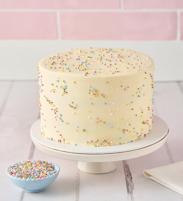 Rainbow Vanilla Cake