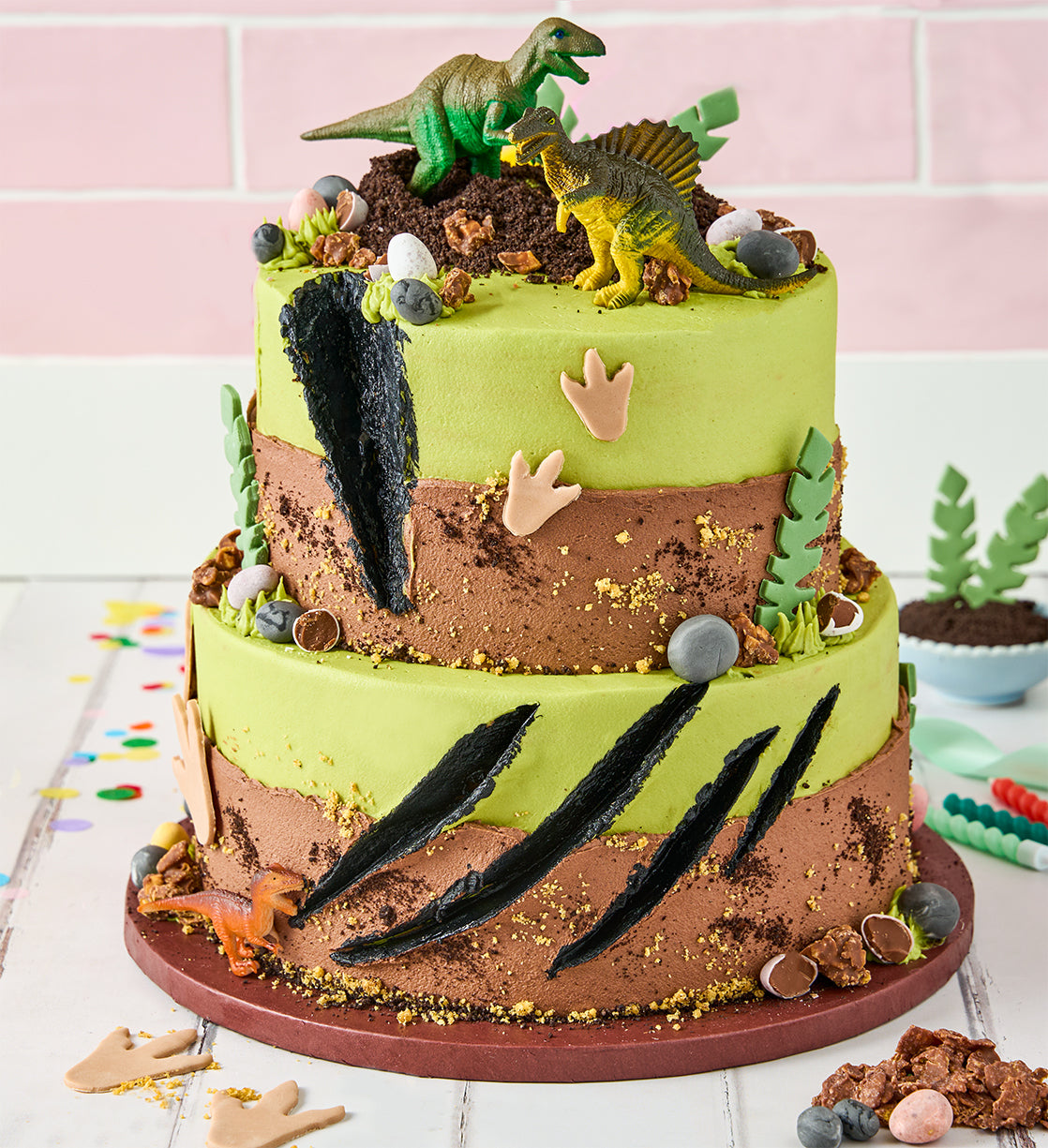 Dinosaur Two Tier Cake