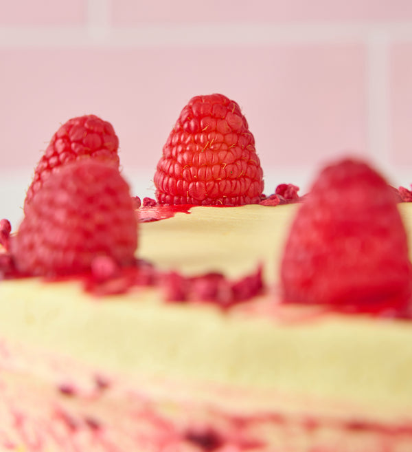 Vegan and Gluten Free Lemon and Raspberry Cake