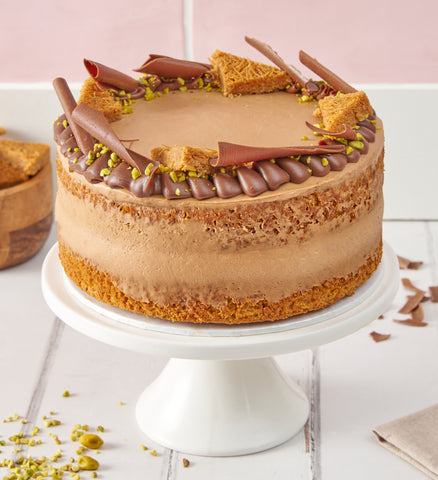 Chocolate Pistachio Kunafa Nationwide Cake