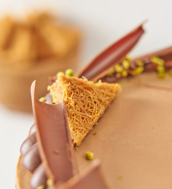 Chocolate Pistachio Kunafa Nationwide Cake
