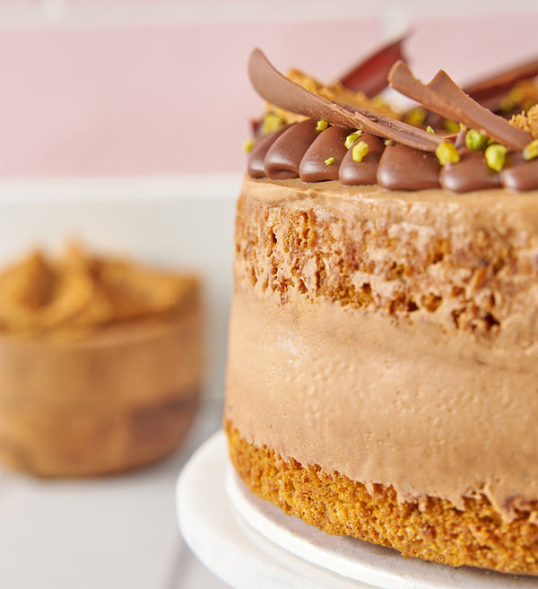 Chocolate Pistachio Kunafa Nationwide Cake
