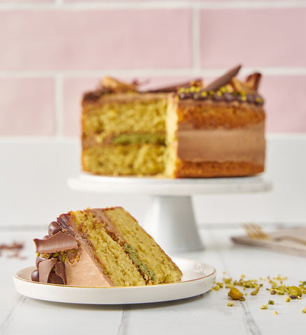 Chocolate Pistachio Kunafa Nationwide Cake