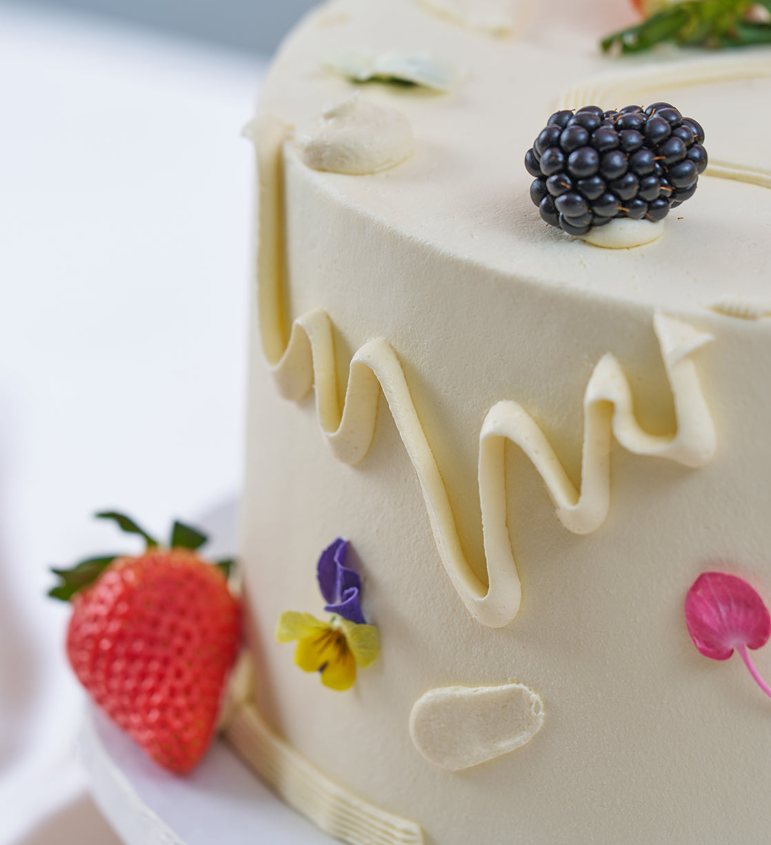 Fruity and Floral Cake