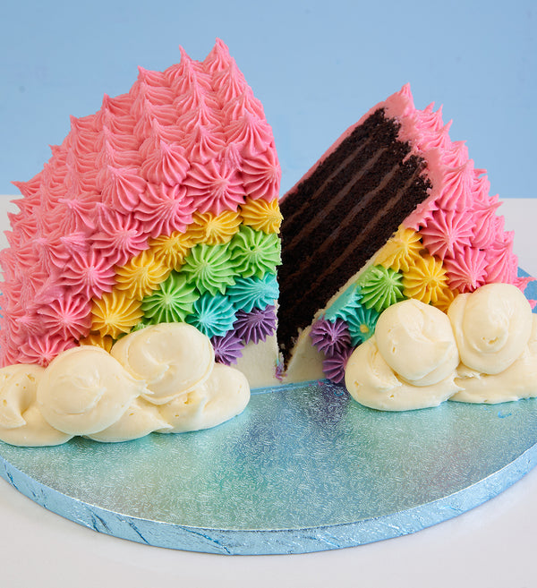 Old Over The Rainbow Cake