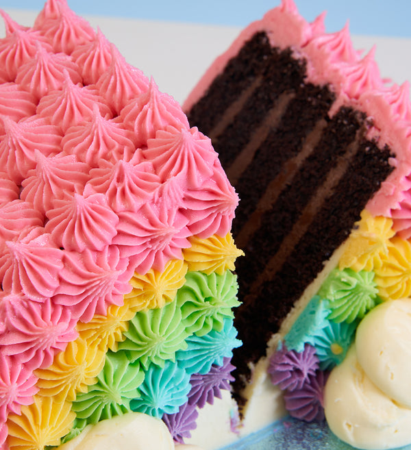 Old Over The Rainbow Cake